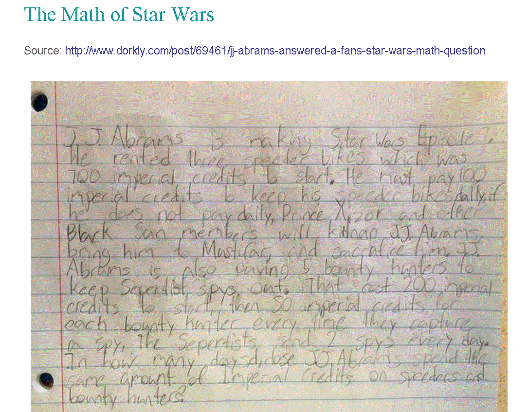 math of star wars