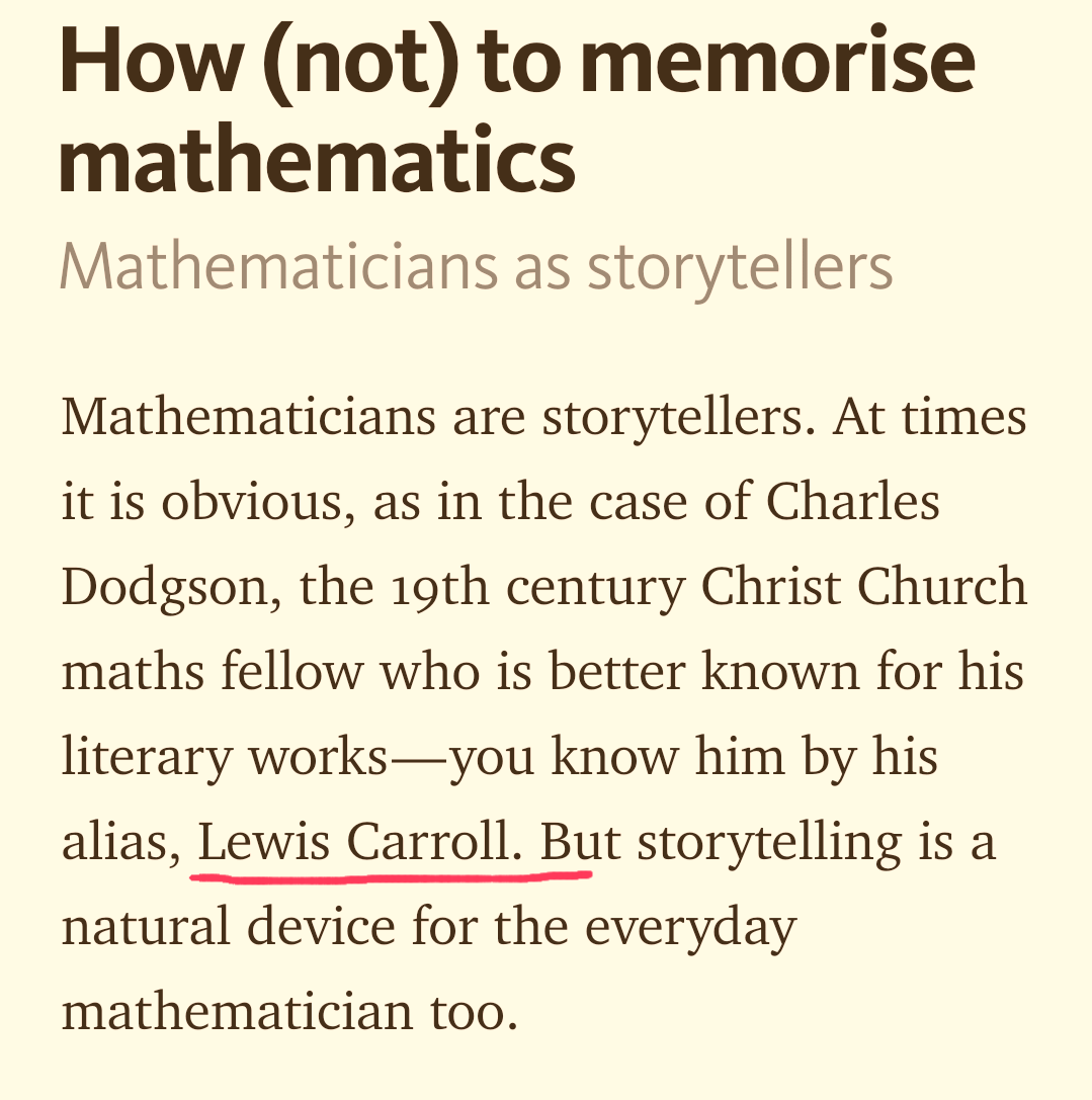 How (not) to memorise mathematics โ Mathtuition88